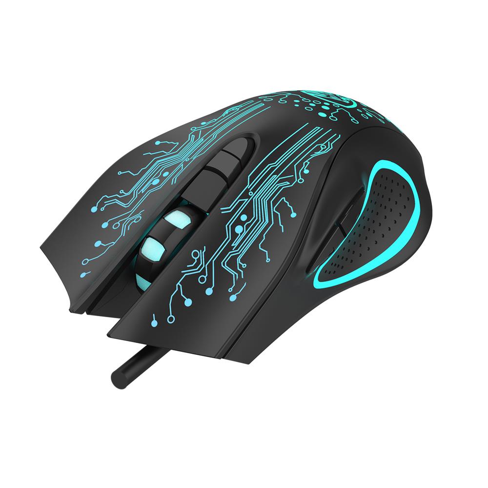 Hytech HY-X8 3200dpı RGB 6 Button Eagle Siyah Gaming Oyuncu Mouse (1.5 Metre Kablo Uzunluğu)