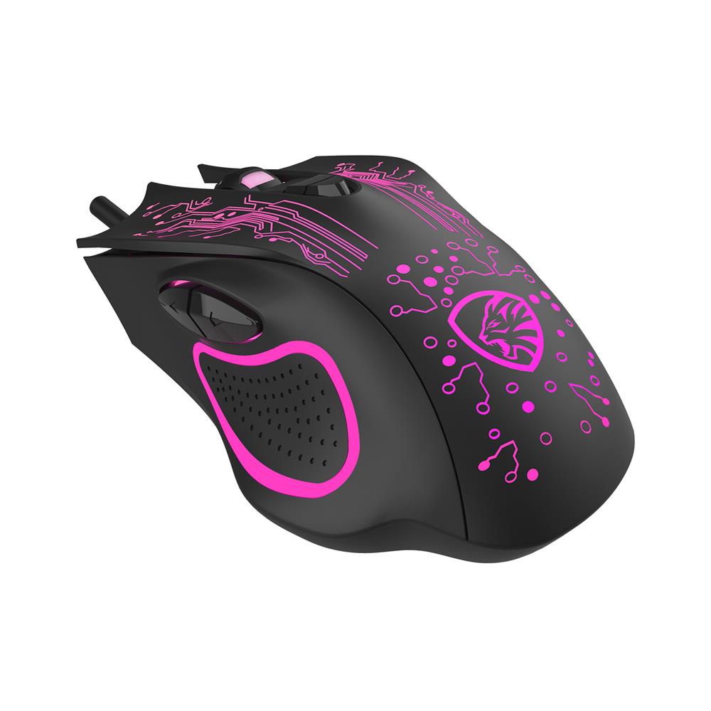 Hytech HY-X8 3200dpı RGB 6 Button Eagle Siyah Gaming Oyuncu Mouse (1.5 Metre Kablo Uzunluğu) - Görsel 2