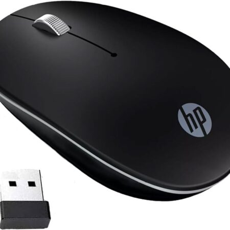 HP S1500 Plus Kablosuz Sessiz Siyah Mouse 2.4 GHz (Açma Kapama Tuşu )(Pilleri İçinde)