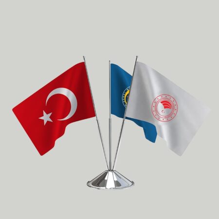 BK615 -3lü Masa Bayrağı