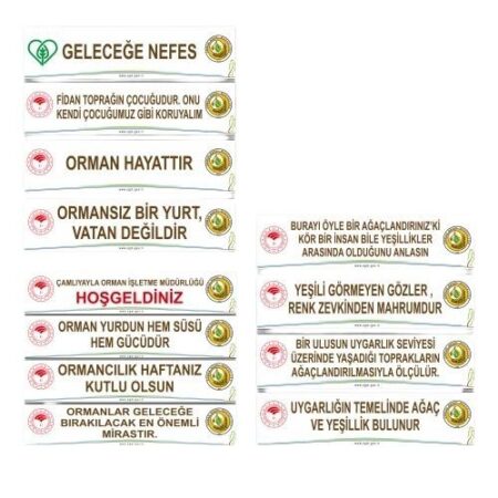 BK627 - Sloganlar (100X500 CM Winil Afiş)